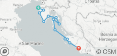  Mountainbike durch den Norden Kroatiens und kroatische Inseln - 13 Destinationen 