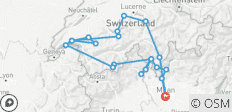  6-daagse Italiaanse Meren &amp; Zwitserse Alpen Verkenningstocht in kleine groep vanuit Milaan - 21 bestemmingen 