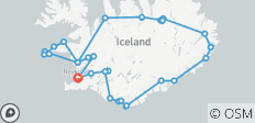  Vuelta a Islandia en minibús en invierno de 8 días con auroras boreales, cueva de hielo azul y avistamiento de ballenas - 30 destinos 