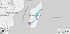  Klassische Madagaskar Rundreise - 10 Tage, 9 Nächte - 8 Destinationen 