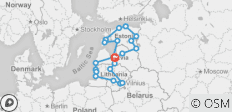  Quer durch die baltischen Staaten - Selbstfahrer Reise - 19 Destinationen 