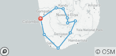  Sri Lanka Reiseplan - Private Rundreise (6 Tage) - 10 Destinationen 