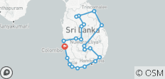  Tour naar Sri Lanka 20 dagen/19 nachten - Privé tour - 21 bestemmingen 