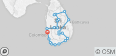  Reise nach Sri Lanka - 20 Tage, 19 Nächte - 21 Destinationen 