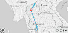  Individualreise - Zwischenstopp in Bangkok und Nordthailand - 7 Tage 6 Nächte (Tour endet in Chiang Mai, kein Flug inklusive) - 6 Destinationen 