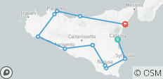  Wonders of Sicily - Monolingual tour in English from Catania - 11 destinations 