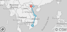  Vietnam Express Northbound - 6 bestemmingen 