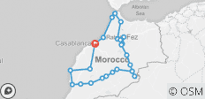  Marokko Wüstenreise ab Casablanca (15 Tage) - 25 Destinationen 