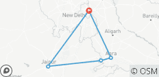  Circuit sur mesure du Triangle d\'Or de l\'Inde, départ quotidien et voiture privée - 5 destinations 