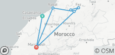  4-tägige Imperial Cities Tour durch Marokko - 7 Destinationen 