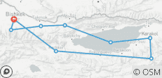  Nomadentocht van door Kirgizië – 6 dagen - 9 bestemmingen 