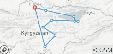  Kirgisistan: Jurten, Gasthöfe und atemberaubende Landschaften - 10 Destinationen 