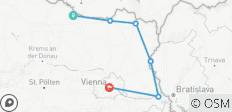  Mit dem Fahrrad durch Österreichs Weinberge nach Wien - 6 Destinationen 