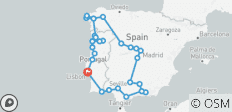  13-Day Portugal &amp; Spain Encompassed Small-Group Tour from Lisbon - 30 destinations 