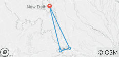  Overnachtingstocht Taj Mahal vanuit Delhi met de auto - 4 bestemmingen 