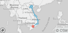  Radreise in Vietnam - 9 Destinationen 