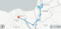  Classical Jerusalem, Jordan and Cairo - 12 destinations 