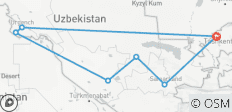  Gevarieerd Oezbekistan - 7 bestemmingen 