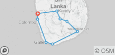  Höhepunkte von Sri Lanka - 5 Tage - 9 Destinationen 