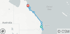  Sydney naar Cairns Small Group East Coast Australia Tour - 14 dagen; PVOSC - 12 bestemmingen 