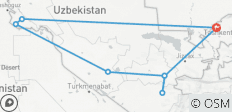  Usbekistan Aktivreise - 8 Destinationen 