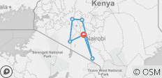  Budget-Safari in Kenia - 7 Tage - 6 Destinationen 