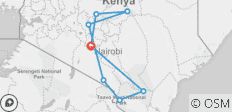  Keniaanse Nationaal Park Safari - 9 dagen - 8 bestemmingen 
