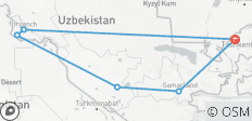  Uzbekistan Classical Tour ( Tashkent, Khiva, Bukhara and Samarkand) - 6 destinations 