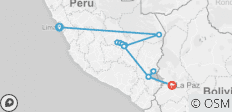  Lima to La Paz - 14 days - 12 destinations 