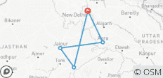  Goldenes Dreieck Rundreise mit Ranthambhore National Park - Alles Inklusive - 5 Destinationen 
