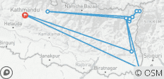  Kanchenjunga Circuit Trek 20 Days - 15 destinations 