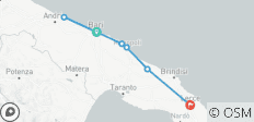  Urlaub mit dem Zug: Apulien Entdeckungsreise (7 Tage) - 6 Destinationen 