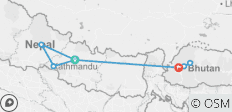  Nepal und Bhutan Rundreise - 9 Destinationen 