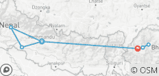  Rondreis Nepal en Bhutan - 9 bestemmingen 