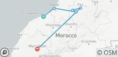  Casablanca nach Marrakesch - 3 Tage/2 Nächte - 6 Destinationen 
