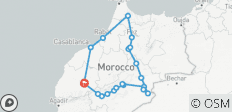  Marrakesch, die Wüste, Fes &amp; Chefchaouen - 9 Tage - 20 Destinationen 