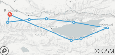  Neujahrsreise nach Kirgisistan - 9 Destinationen 