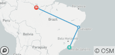  13 jours à Rio de Janeiro, Salvador et Manaus - 3 destinations 