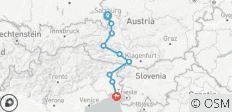  Alpe-Adria-Radweg Salzburg-Grado 10/9 - 9 Destinationen 