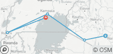  5 Tage Kenia und Uganda Luxus Flugsafari - 5 Destinationen 
