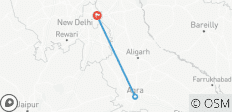  Au départ de Delhi : excursion privée d\'une journée au lever du soleil sur le Taj Mahal avec Fatehpur Sikri - 3 destinations 
