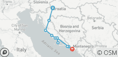  Rondreis op maat door Kroatië – vertrekt dagelijks - 11 bestemmingen 