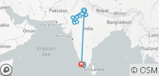  North and South India Tour - 19 destinations 