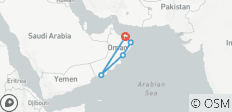  Rundreise an Omans Küste - 5 Destinationen 