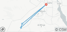  Au départ du Caire - Circuit privé de 3 jours et 2 nuits dans le désert blanc et l\'oasis de Bahariya - 4 destinations 