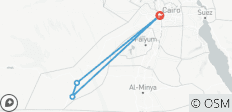  Von Kairo - Weiße Wüste und Bahariya Oase (4 Tage) - 4 Destinationen 