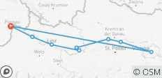  Donaufietsroute - De klassieke route categorie B - 9 bestemmingen 