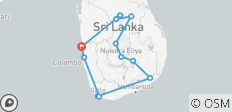  Höhepunkte aus Sri Lanka - 12 Destinationen 