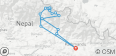  Manaslu Circuit Trek 14 dagen - 16 bestemmingen 