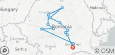  Best of Romania, 2 special dinners and a show - 13 destinations 